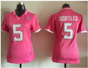 Women Nike Jaguars #5 Blake Bortles Pink Stitched NFL Elite Bubble Gum Jersey