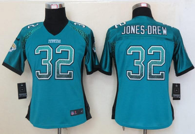 NEW women nfl jerseys Jacksonville Jaguars #32 Maurice Jones-Drew Blue(Elite drift fashion)