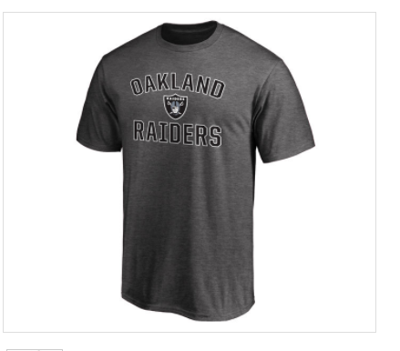 Youth Nike Oakland Raiders Authentic Logo T-Shirt DARK GREY