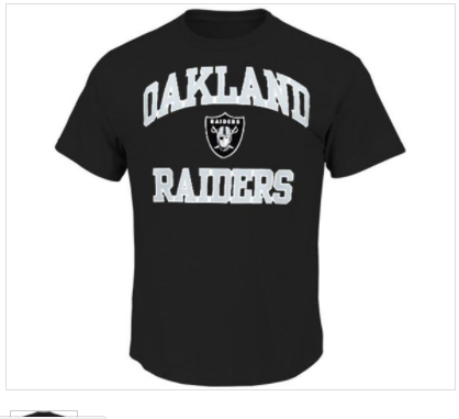 Youth Nike Oakland Raiders Authentic Logo T-Shirt BLACK