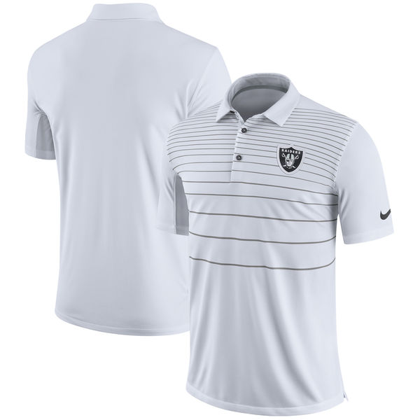 Men's Oakland Raiders Nike White Early Season Polo