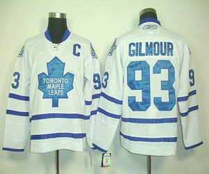nhl jerseys toronto maple leafs #93 gilmour white(C)