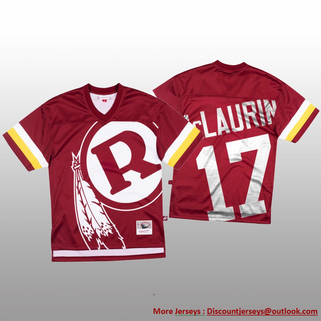 NFL Washington Redskins #17 Terry McLaurin Red Men's Mitchell & Nell Big Face Fashion Limited NFL Jersey