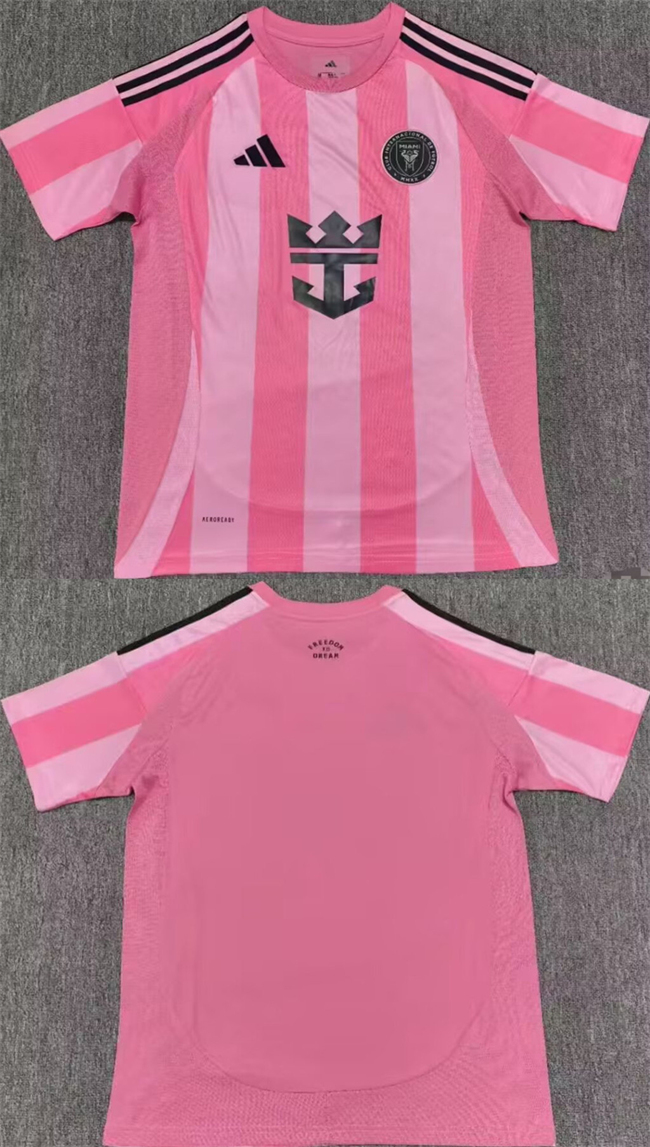 Men's Inter Miami CF Blank 2025 Pink Home Soccer Jersey 2