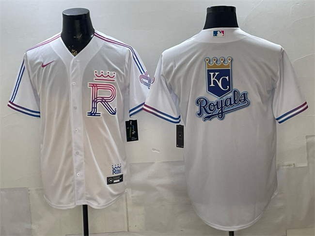 Men's Kansas City Royals Team Big Logo White 2026 City Connect Stadium Stitched Baseball Jersey s