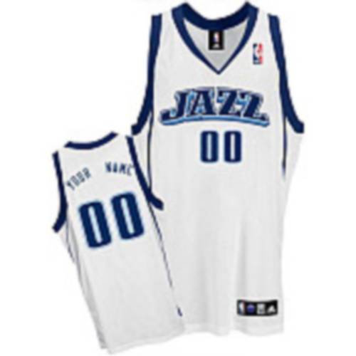 Jazz Personalized Authentic White Jersey (S-5XL)