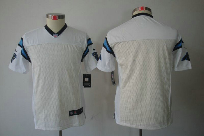 Youth NEW NFL Carolina Panthers Blank White Jerseys