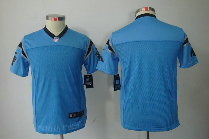 Youth NEW NFL Carolina Panthers Blank Blue Jerseys