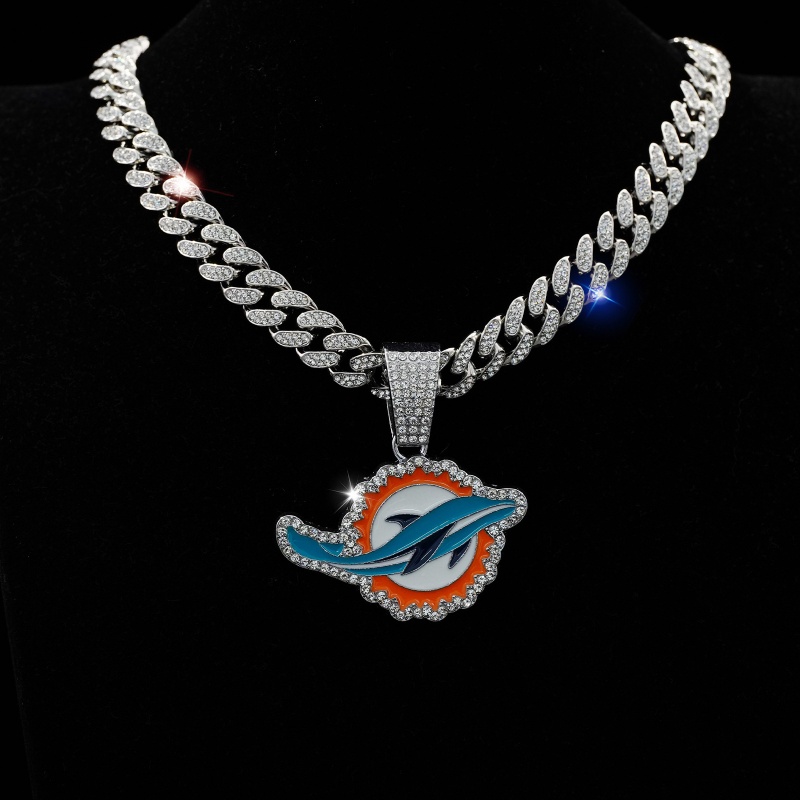 Dolphins Pendant and Necklace Silver
