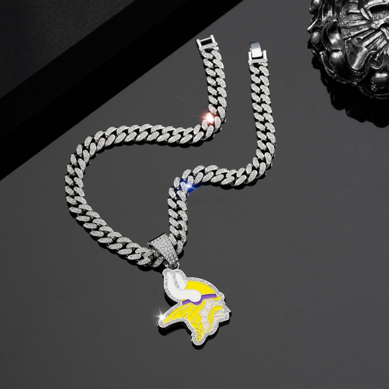 Vikings Pendant and Necklace Silver