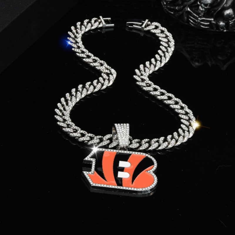 Bengals Pendant and Necklace Silver