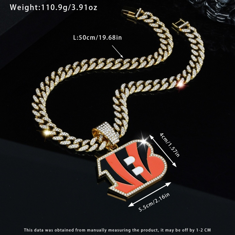 Bengals Pendant and Necklace Gold