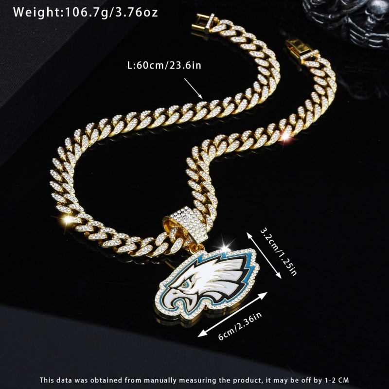 Eagles Pendant and Necklace Gold
