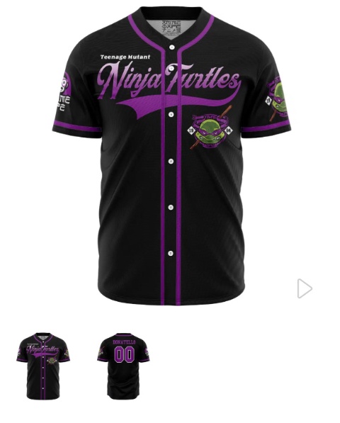 Donatello Teenage Mutant Ninja Turtles Baseball Jersey
