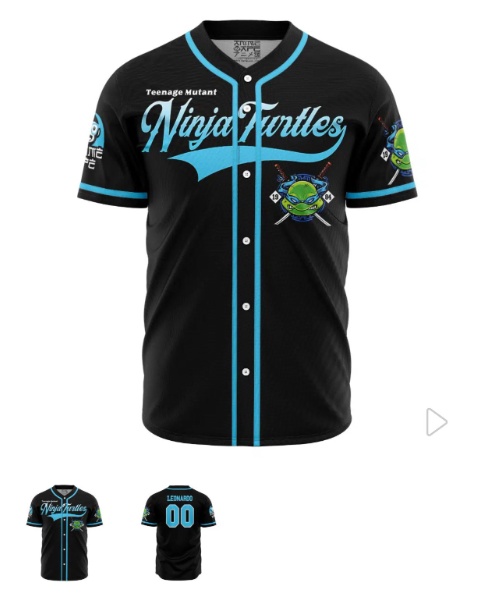 Leonardo Teenage Mutant Ninja Turtles Baseball Jersey