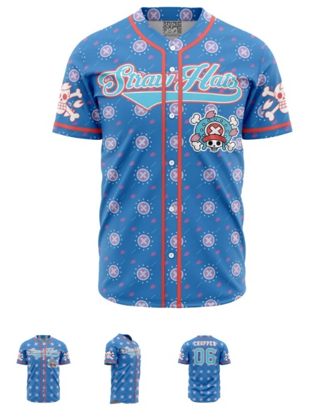 Straw Hats Chopper One Piece Baseball Jersey