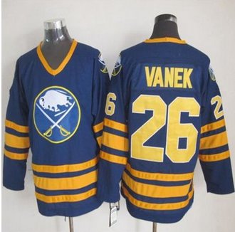 Buffalo Sabres #26 Thomas Vanek Navy Blue CCM Throwback Stitched NHL Jersey