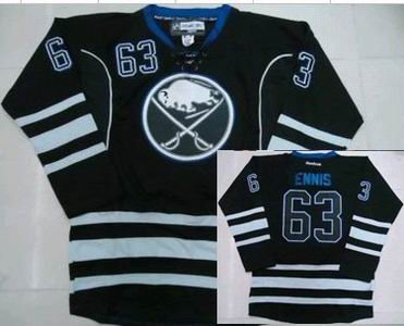 Buffalo Sabres 63 Tyler Ennis black ice Jersey