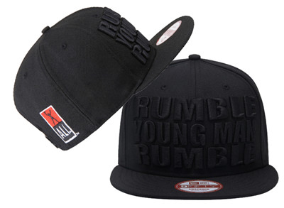 Muhammad Ali Rumble Young Man Rumble Black Fashion Adjustable Hat LH