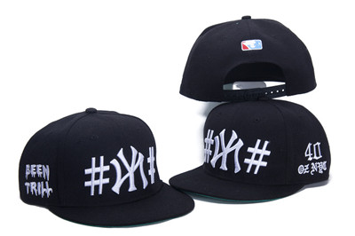NY Been Trill 40 Oz Black Fashion Snapback Adjustable Hat L5