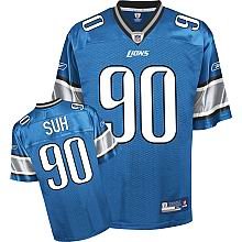 kids Detroit Lions 90 Ndamukong Suh Team Color blue Jersey
