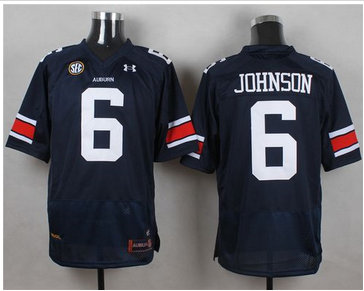 Auburn Tigers #6 Jeremy Johnson Blue Stitched NCAA Jersey
