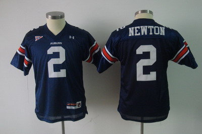 Youth Tigers #2 Newton Blue Embroidered NCAA Jersey