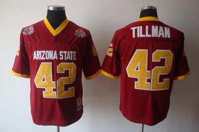 youth NCAA Arizona State Sun Devils 42 Pat Tillman Red Football Jersey