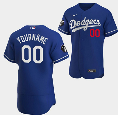 Custom Los Angeles Dodgers Patch Honor Vin Scully 2022 Royal Jersey