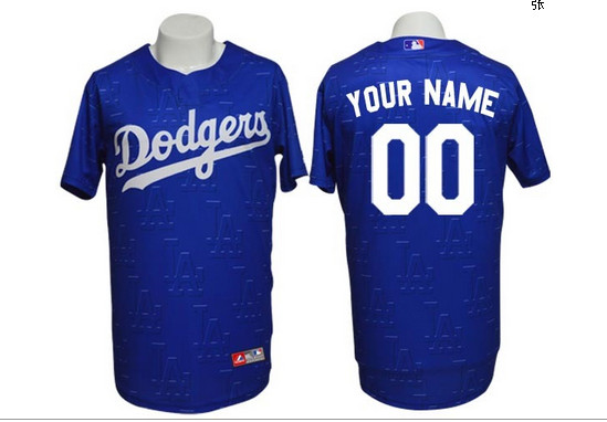 Los Angeles Dodgers Personalized custom blue Jersey