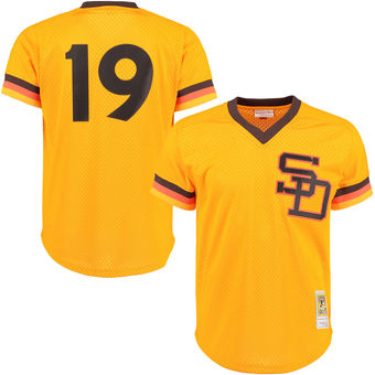 Custom Men's San Diego Padres Mitchell & Ness Gold 1982 Collection Batting Practice Jersey