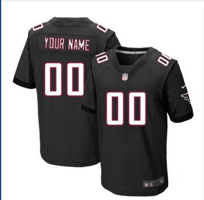 Men's Nike Atlanta Falcons Customized Elite Black Alternate NFL Jersey