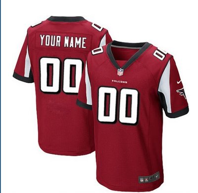 Men's Nike Atlanta Falcons Customized Elite Red Team Color NFL Jersey