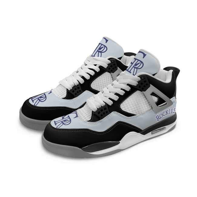 Women's Colorado Rockies Running Weapon Air Jordan 4 Shoes 002
