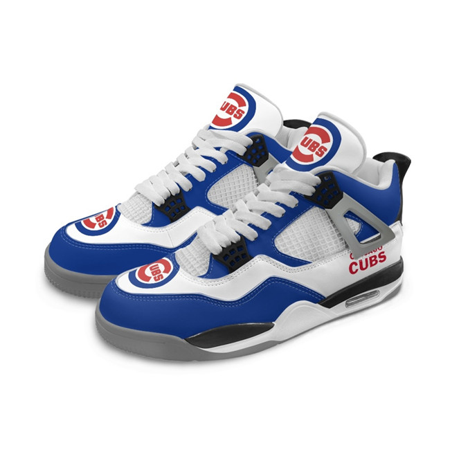 Women's Chicago Cubs Running Weapon Air Jordan 4 Shoes 001