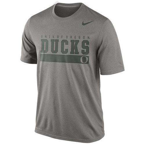 Oregon Ducks Varsity Legend Performance T-Shirt Heather Gray