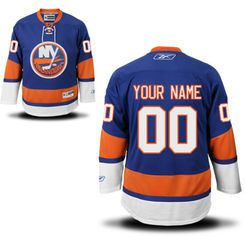 Reebok New York Islanders Men's Premier Home Custom Jersey - Royal Blue