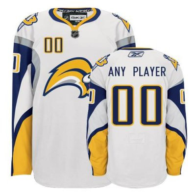 Customized Buffalo Sabres Jersey White Road Man Jersey