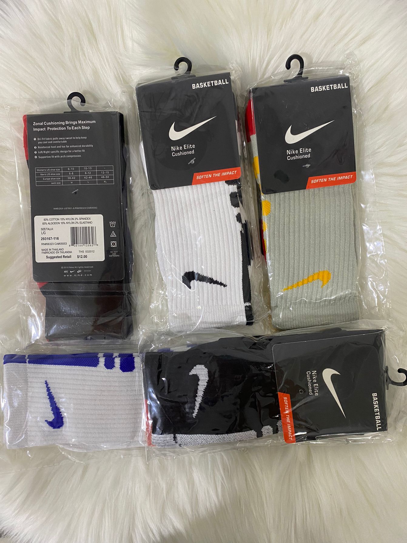 Nike Elite Basketball Long Socks-5 Pairs a set
