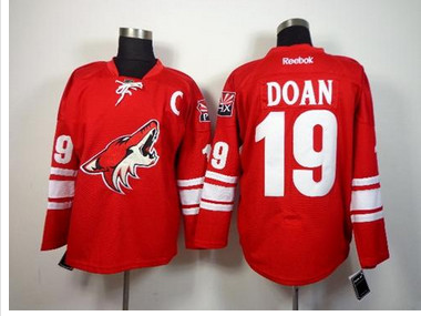 Coyotes #19 Shane Doan Red Home Stitched NHL Jersey