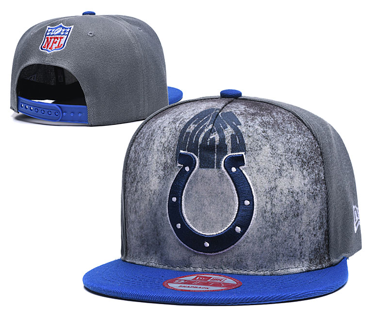 Colts Team Logo Gray Adjustable Hat TX