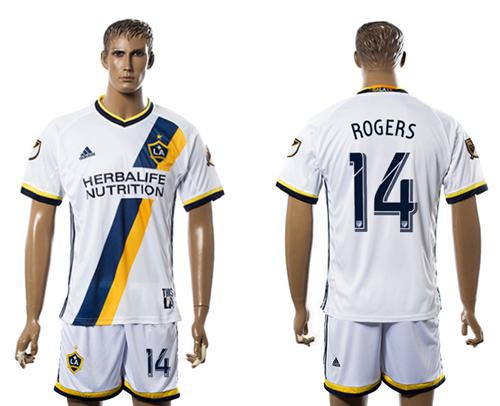 Los Angeles Galaxy #14 Rogers Home Soccer Club Jersey