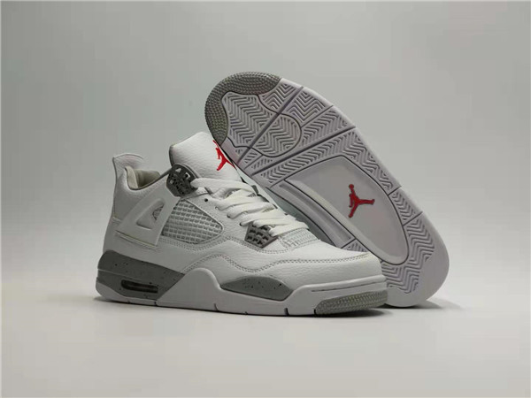 Men's Hot Sale Running Weapon Air Jordan 4 White Shoes 088