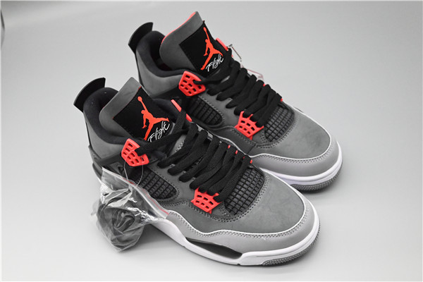 Men's Hot Sale Running Weapon Air Jordan 4 Grey Shoes 0108