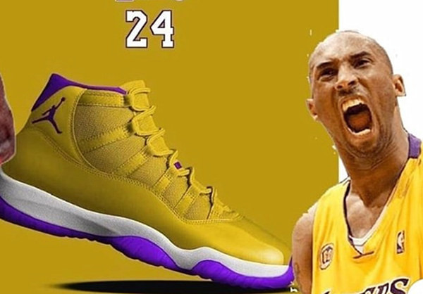 Men's Running Weapon Air Jordan 11 Kobe Bryant Shoes 013
