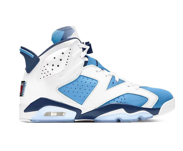 Men's Running Weapon Air Jordan 6 White Blue Shoes 044