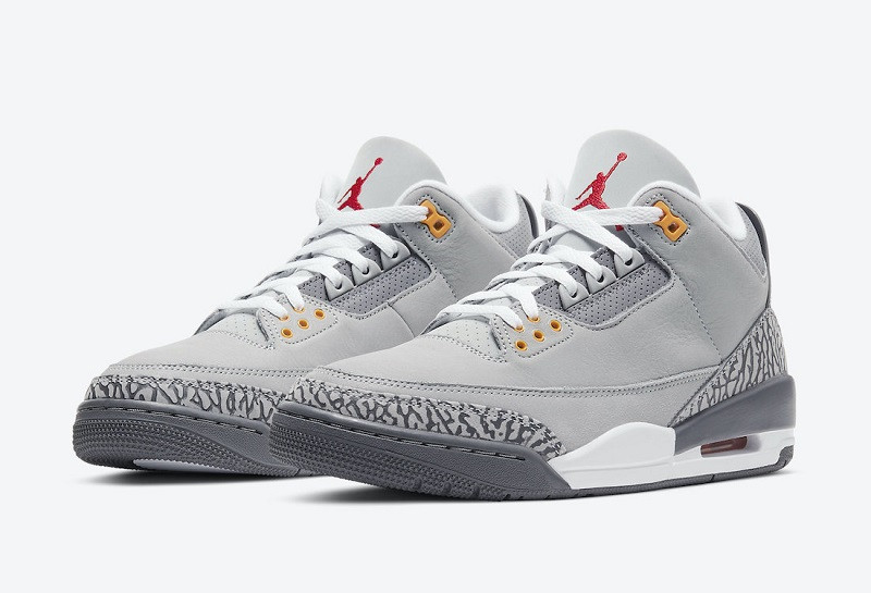 Men's Running Weapon Air Jordan 3 Grey Shoes 045