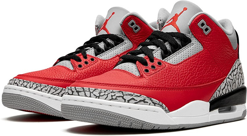 Men's Running Weapon Air Jordan 3 Red Shoes 044