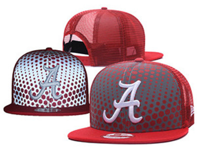 NCAA Alabama Crimson Tide Team Logo Red Reflective Snapback Adjustable Hat A59.