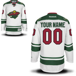 Reebok Minnesota Wild Men's Premier Away Custom Jersey - White